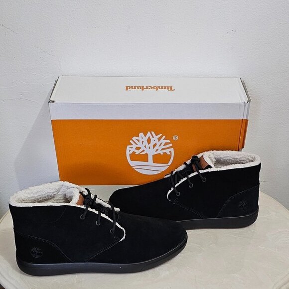 Timberland Ashwood Park Warm Lined Chukka Boot Black Suede Men\'s Size 10.5 main image 7